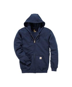 ZIP HOODED SWEATSHIRT BLUE